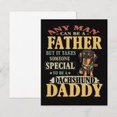 Papa Gift | Elk Man kan een vader zijn die vader i Bedankkaart (Voorkant / Achterkant)