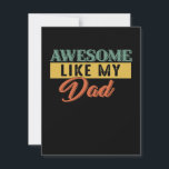 Papa Gift | Geweldige zoals mijn vader cadeau idee Bedankkaart<br><div class="desc">Papa Gift | Geweldige zoals mijn vader cadeau idee! Geef een cadeau voor je vader!! Grote Vader!</div>