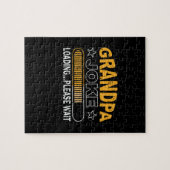 Papa Gift Grandpa Loading Alsjeblieft Legpuzzel (Horizontaal)