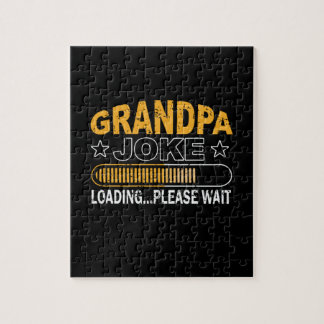 Papa Gift Grandpa Loading Alsjeblieft Legpuzzel