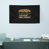 Papa Gift Grandpa Loading Alsjeblieft Spandoek (Beurs)