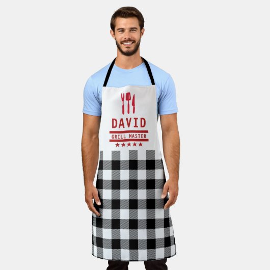 Papa Gift Grill Master BBQ Pset Vaderdag Schort (Gedragen)