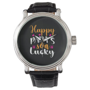 Papa Gift Happy Papa's zoon Lucky Horloge