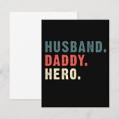 Papa Gift | Husband Dad Hero Best Gift Idea Bedankkaart (Voorkant / Achterkant)