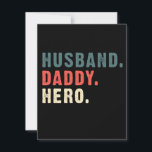 Papa Gift | Husband Dad Hero Best Gift Idea Bedankkaart<br><div class="desc">Papa Gift | Echtgenoot papa Hero Best Gift Idea! Geef je vader een cadeau! Geweldige vader!</div>