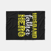 papa Gift Husband vader Hero Fleece Deken (Voorkant (Horizontaal))