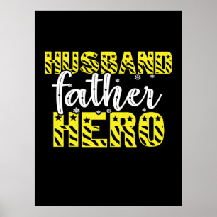 papa Gift Husband vader Hero Poster