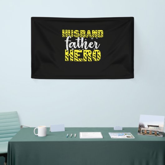 papa Gift Husband vader Hero Spandoek (Beurs)