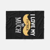 Papa Gift I hou zo veel van mijn vader Fleece Deken (Voorkant (Horizontaal))