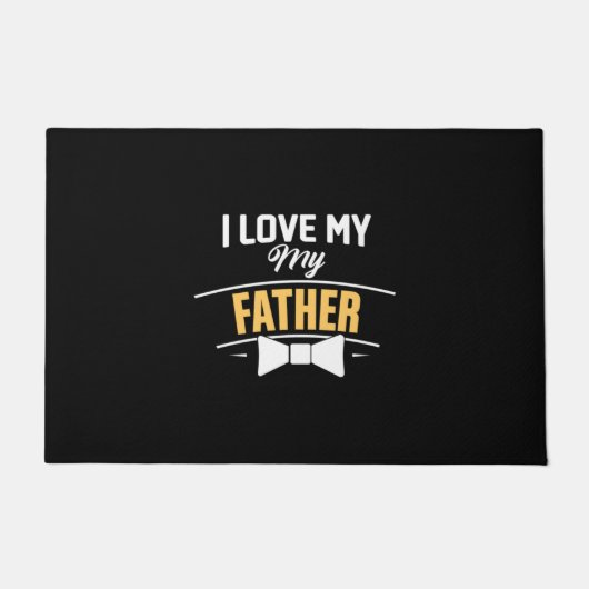 Papa Gift I Love My Father Deurmat (Voorkant)
