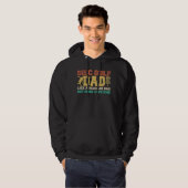 Papa Gift Idea Vaderdag Disc Golf Dad Retro Hoodie (Voorkant volledig)