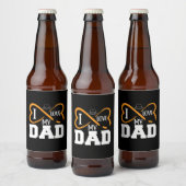 Papa Gift Ik hou van mijn vader Bier Etiket (Flessen)