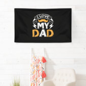 Papa Gift Ik hou van mijn vader Spandoek (Insitu)