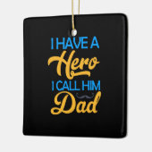 Papa Gift ik noem hem pap Keramisch Ornament (Links)