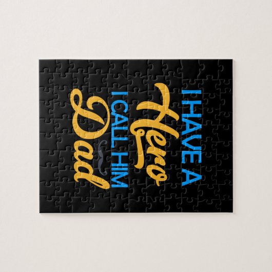 Papa Gift ik noem hem pap Legpuzzel (Horizontaal)