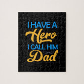 Papa Gift ik noem hem pap Legpuzzel (Verticaal)