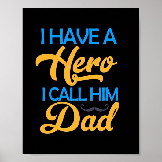 Papa Gift ik noem hem pap Poster (Voorkant)