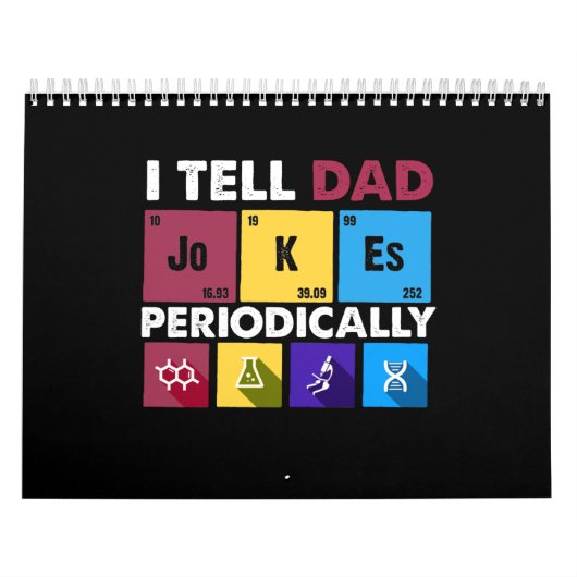 Papa Gift | Ik vertel papa Jokes periodiek Kalender (Hoes)