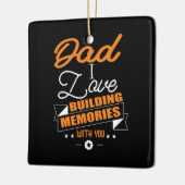 Papa Gift Love Building Memories with You Keramisch Ornament (Links)