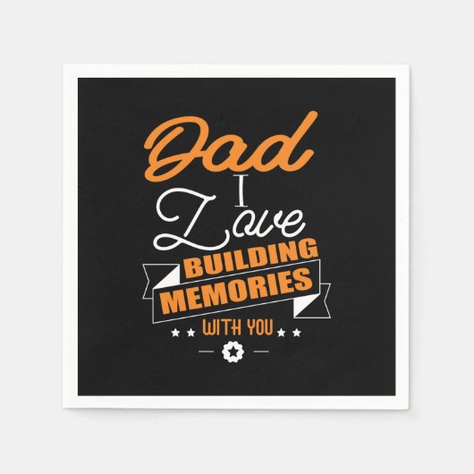 Papa Gift Love Building Memories with You Servet (Voorkant)