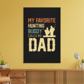 Papa Gift | Mijn favoriete jachtmakker noemt me pa Canvas Afdruk (Insitu (Woonkamer))