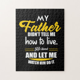 Papa Gift Mijn vader heeft me niet verteld Legpuzzel