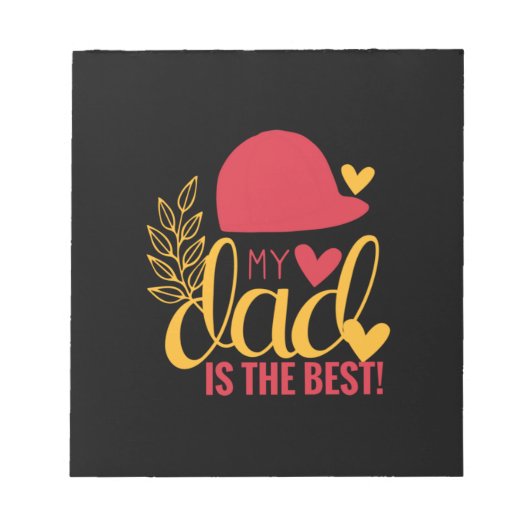 Papa Gift mijn vader is het beste Notitieblok (Voorkant)