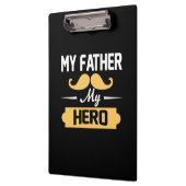 Papa Gift Mijn vader Mijn Hero Klembord (Links)