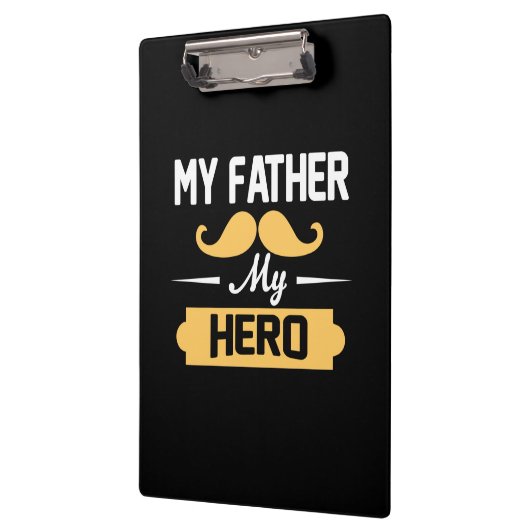 Papa Gift Mijn vader Mijn Hero Klembord (Links)