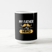 Papa Gift Mijn vader Mijn Hero Magische Mok (Midden)