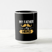 Papa Gift Mijn vader Mijn Hero Mok (Midden)