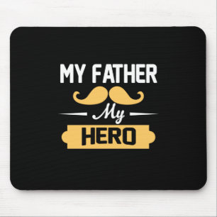 Papa Gift Mijn vader Mijn Hero Muismat