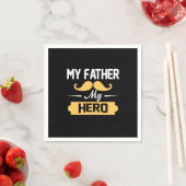 Papa Gift Mijn vader Mijn Hero Servet (Insitu)