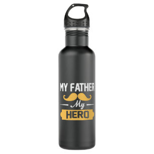 Papa Gift Mijn vader Mijn Hero Waterfles