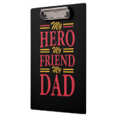 Papa Gift My Hero Friend Dad Klembord (Links)