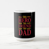 Papa Gift My Hero Friend Dad Magische Mok (Midden)