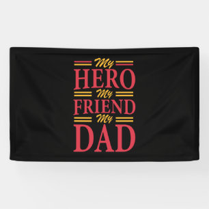 Papa Gift My Hero Friend Dad Spandoek