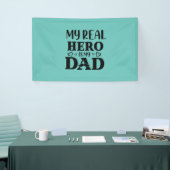 Papa Gift My Real Hero is mijn Hero Spandoek (Beurs)