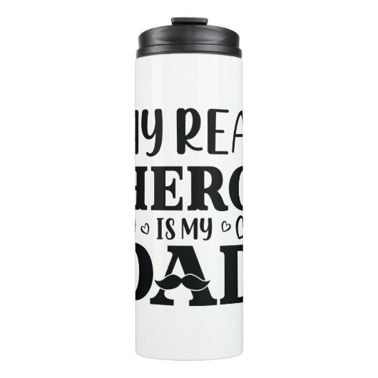 Papa Gift My Real Hero is mijn Hero Thermosbeker (Voorkant)