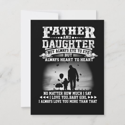 Papa Gift | Oogoog voor vader en dochter, samen me Bedankkaart (Voorkant)