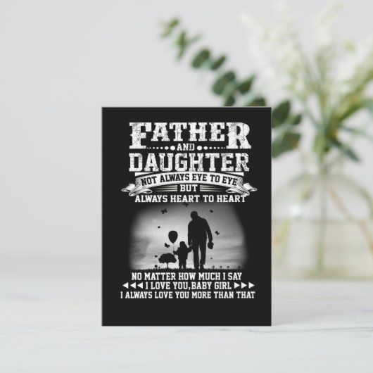 Papa Gift | Oogoog voor vader en dochter, samen me Bedankkaart (Staand voorkant)