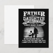 Papa Gift | Oogoog voor vader en dochter, samen me Bedankkaart (Voorkant / Achterkant)