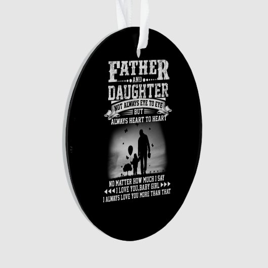 Papa Gift | Oogoog voor vader en dochter, samen me Ornament (voorkant)