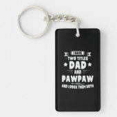 Papa Gift Pap en Pawpaw, ik gooi ze op Sleutelhanger (Voorkant)