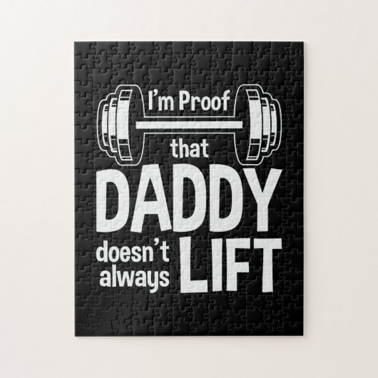 Papa Gift Papa houdt niet altijd op Legpuzzel (Verticaal)