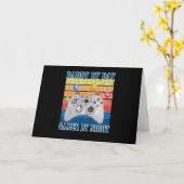 Papa Gift | Papa tegen dag gamer bij nacht Kaart (Gele Bloem)