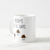 Papa Gift Personalized Mugs Dad's Little *hits Koffiemok (Voorkant links)