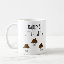 Papa Gift Personalized Mugs Dad's Little *hits