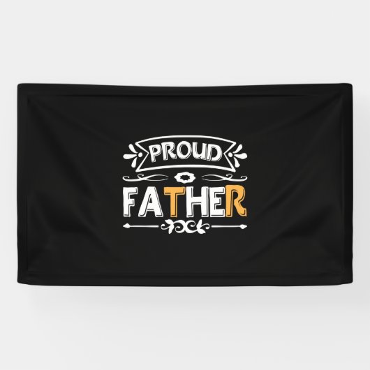 Papa Gift Proud Vader Spandoek (Horizontaal)