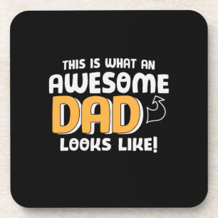 Papa Gift wat een Geweldige vader ziet Bier Onderzetter